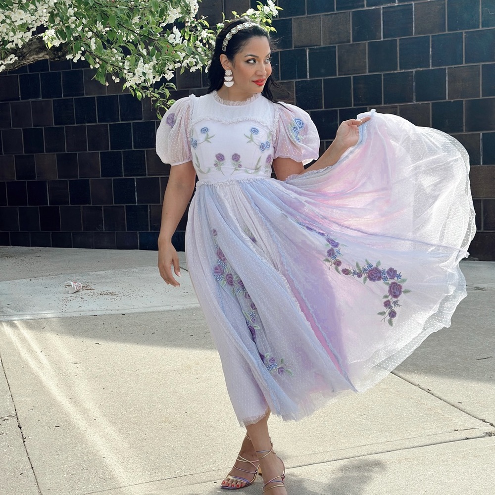 Ivy city lace lilac Enchanted dress
